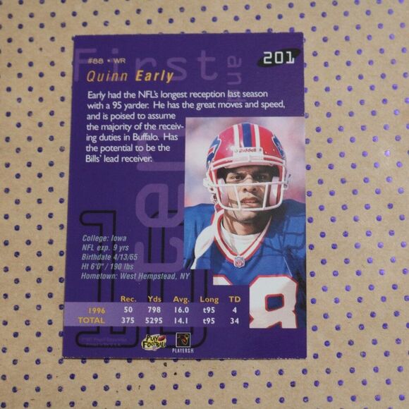 Quinn Early #201 Football Card - Picture 2 of 2